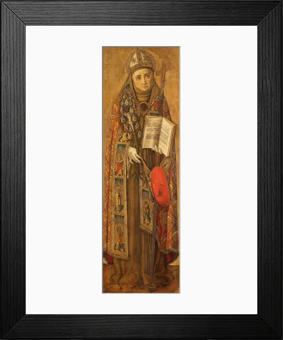 Framed Print : St Bonaventura, 1481-1502. Creator: Vittore Crivelli Framed Print : St Bonaventura, 1481-1502. Creator: Vittore Crivelli