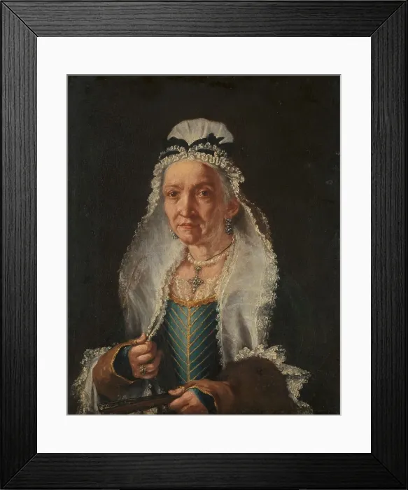 Framed Print : Portrait of an Old Lady, 1720-1750. Creator: Circle of Giuseppe Ghislandi Framed Print : Portrait of an Old Lady, 1720-1750. Creator: Circle of Giuseppe Ghislandi