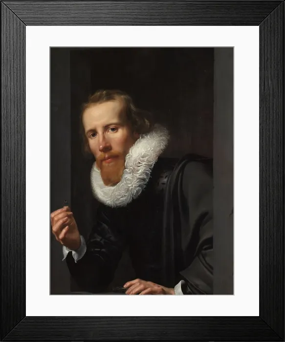 Framed Print : Portrait of a Goldsmith, Probably Bartholomeus Jansz van Assendelft, 1617. Creator: Werner Jacobsz. van den Valckert Framed Print : Portrait of a Goldsmith, Probably Bartholomeus Jansz van Assendelft, 1617. Creator: Werner Jacobsz. van den Valckert