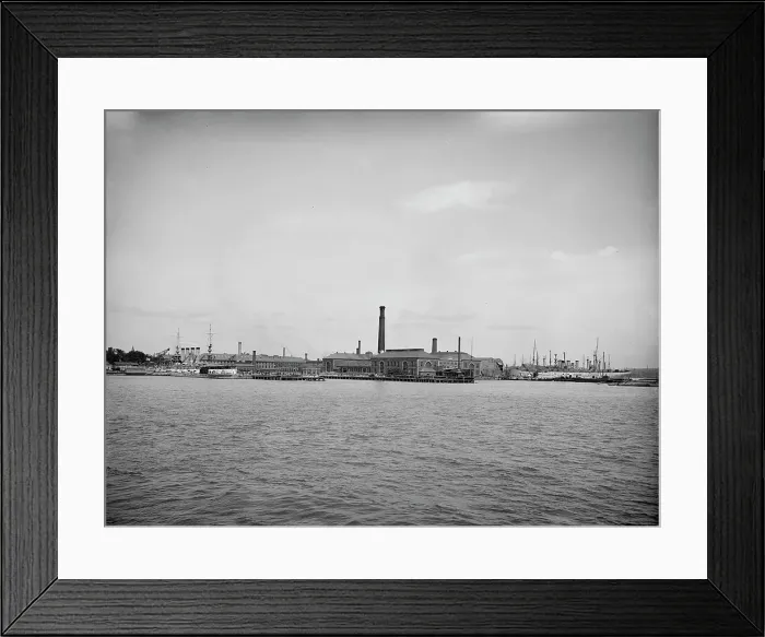 Framed Print : Charlestown Navy Yard, Boston, Mass. c1905. Creator: Unknown Framed Print : Charlestown Navy Yard, Boston, Mass. c1905. Creator: Unknown