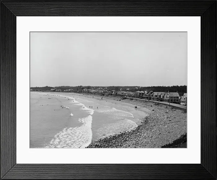 Framed Print : Long Beach, York, Maine, (c1908?). Creator: Unknown Framed Print : Long Beach, York, Maine, (c1908?). Creator: Unknown