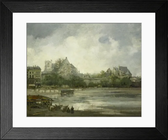 Framed Print : View of Nantes, 1890-1928. Creator: Willem Leendert Bruckman Framed Print : View of Nantes, 1890-1928. Creator: Willem Leendert Bruckman
