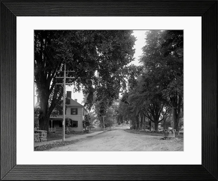 Framed Print : Street in York Village, York, Maine, c1908. Creator: Unknown Framed Print : Street in York Village, York, Maine, c1908. Creator: Unknown