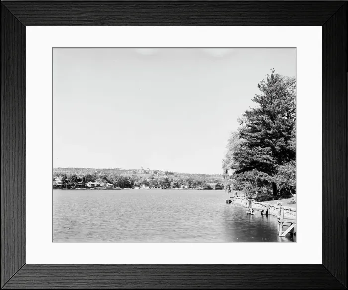 Framed Print : Lake Quinsigamond, Worcester, Mass. between 1900 and 1906. Creator: Unknown Framed Print : Lake Quinsigamond, Worcester, Mass. between 1900 and 1906. Creator: Unknown