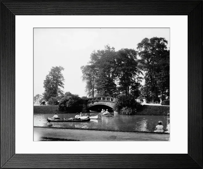 Framed Print : Stone bridge, Belle Isle [Park], Detroit, Mich. between 1900 and 1910. Creator: Unknown