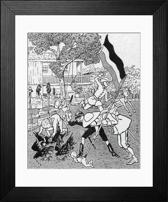 Framed Print : Les allemands peints par eux-memes et par les neutres; les enfants du commandant... 1916. Creator: Unknown. Les allemands peints par eux-memes et par les neutres; les enfants du commandant... 1916. Creator: Unknown Framed Print : Les allemands peints par eux-memes et par les neutres; les enfants du commandant... 1916. Creator: Unknown. Les allemands peints par eux-memes et par les neutres; les enfants du commandant... 1916. Creator: Unknown