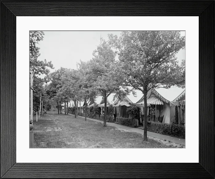 Framed Print : Tent life at Ocean Grove, N.J. c1906. Creator: Unknown