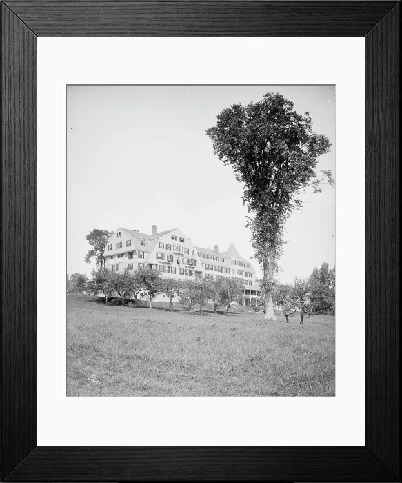 Framed Print : Colonial Hotel, Centre Harbor, Lake Winnipesaukee, N.H. c1906. Creator: Unknown Framed Print : Colonial Hotel, Centre Harbor, Lake Winnipesaukee, N.H. c1906. Creator: Unknown