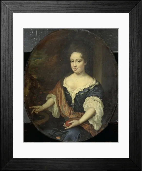 Framed Print : Judith Allijn (d 1702), Wife of Harmen Lijnslager, 1699. Creator: Johannes van Haensbergen Framed Print : Judith Allijn (d 1702), Wife of Harmen Lijnslager, 1699. Creator: Johannes van Haensbergen
