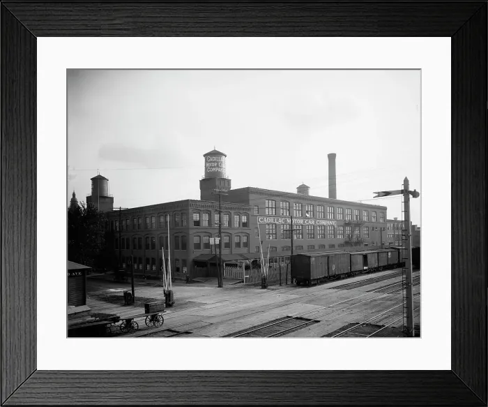Framed Print : Cadillac Motor Car Co. Detroit, Mich. between 1900 and 1910. Creator: Unknown