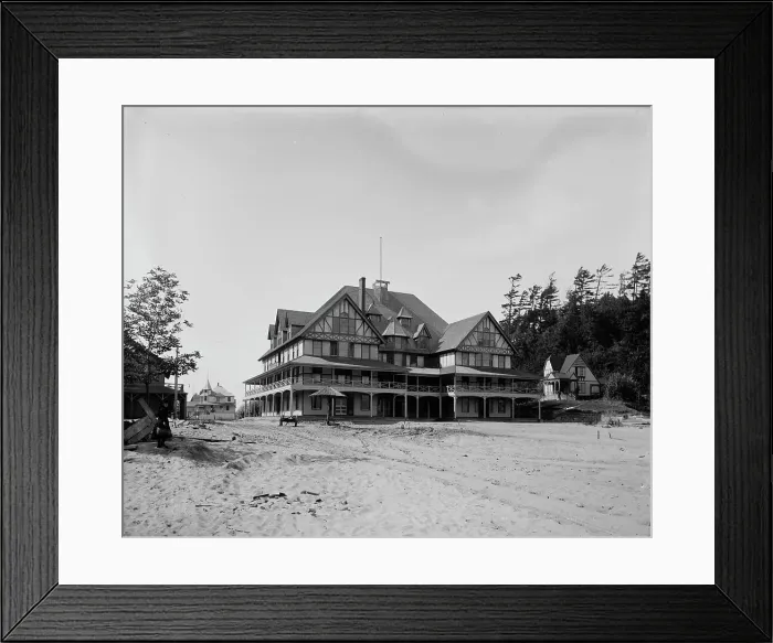 Framed Print : Macatawa Park Hotel, Macatawa Park, Mich. between 1890 and 1901. Creator: Unknown Framed Print : Macatawa Park Hotel, Macatawa Park, Mich. between 1890 and 1901. Creator: Unknown