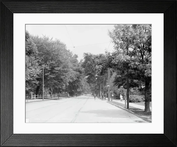 Framed Print : Farmington Avenue, Hartford, Ct. c1905. Creator: Unknown Framed Print : Farmington Avenue, Hartford, Ct. c1905. Creator: Unknown