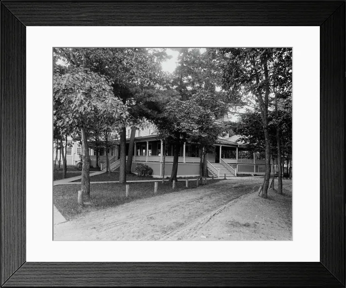 Framed Print : Harbor Point Club, Harbor Point, Mich. between 1890 and 1901. Creator: Unknown Framed Print : Harbor Point Club, Harbor Point, Mich. between 1890 and 1901. Creator: Unknown