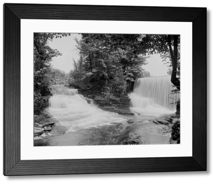 Framed Print : Falls at upper lake, South Hadley, Mass. c1908. Creator: Unknown