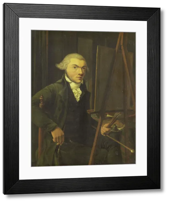Framed Print : Portrait of a Painter, probably Harmanus Uppink, 1785-1791. Creator: Willem Uppink Framed Print : Portrait of a Painter, probably Harmanus Uppink, 1785-1791. Creator: Willem Uppink
