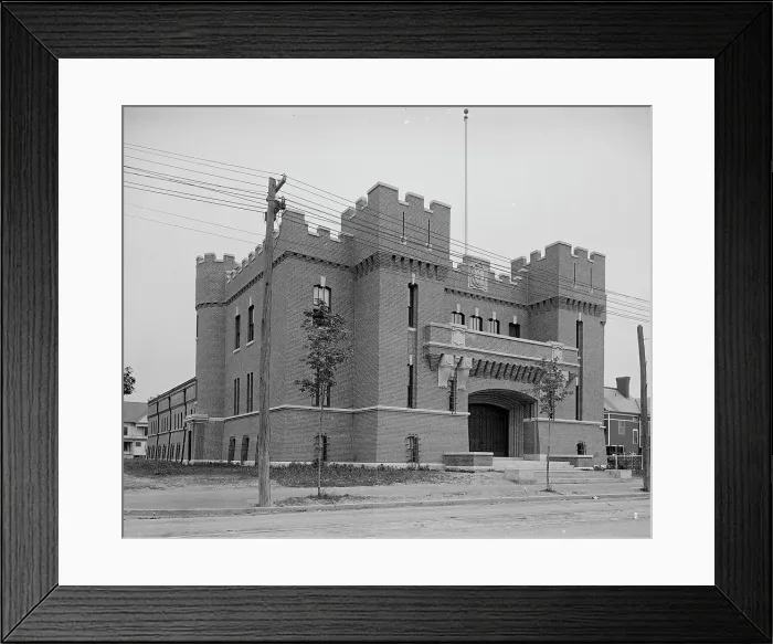 Framed Print : Armory, Holyoke, Mass. between 1900 and 1910. Creator: Unknown Framed Print : Armory, Holyoke, Mass. between 1900 and 1910. Creator: Unknown