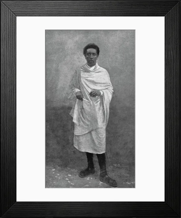 Framed Print : La destitution du negus d'Abyssinie; Lidje Yassou, le negus dechu, 1916. Creator: MH Fay Framed Print : La destitution du negus d'Abyssinie; Lidje Yassou, le negus dechu, 1916. Creator: MH Fay