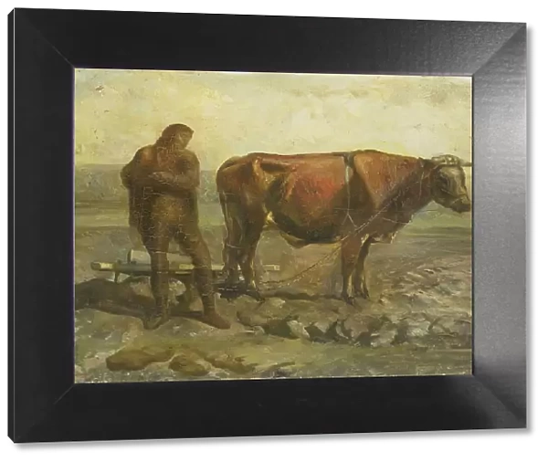 Plowing Peasant, c.1905. Creator: Willem van Konijnenburg
