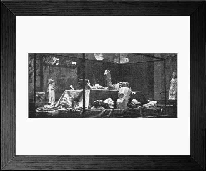 Framed Print : L'Exposition des oeuvres d'art mutilees ou provenant des regions devastees... 1916. Creator: Unknown Framed Print : L'Exposition des oeuvres d'art mutilees ou provenant des regions devastees... 1916. Creator: Unknown