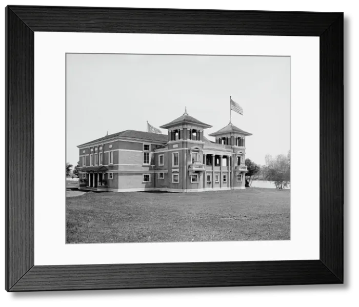 Framed Print : Holyoke Canoe Club, Holyoke, Mass. c1908. Creator: Unknown Framed Print : Holyoke Canoe Club, Holyoke, Mass. c1908. Creator: Unknown