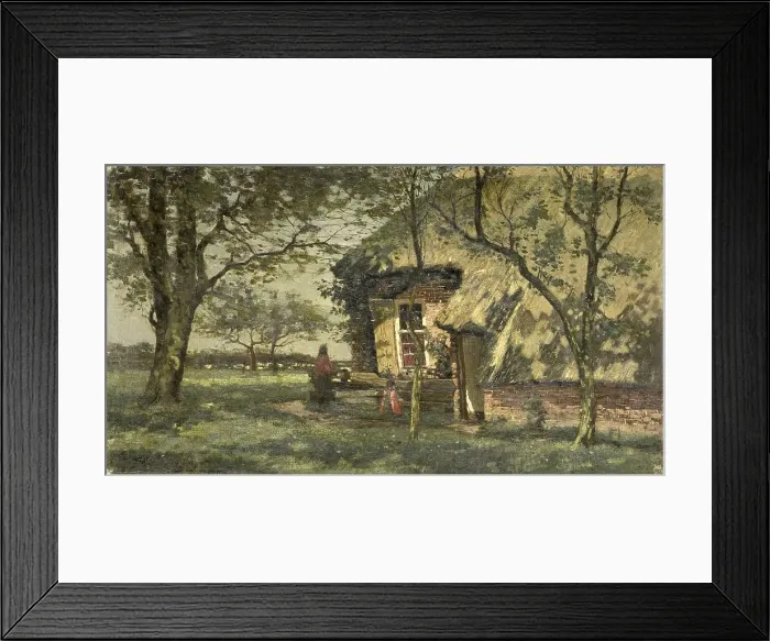 Framed Print : Farmhouse, 1900-1938. Creator: Willem Henri van Schaik Framed Print : Farmhouse, 1900-1938. Creator: Willem Henri van Schaik