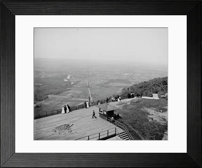 Framed Print : View from Mt. Tom, Holyoke, Mass. c1908. Creator: Unknown Framed Print : View from Mt. Tom, Holyoke, Mass. c1908. Creator: Unknown