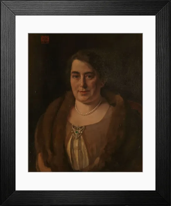Framed Print : Adèle van Meekren, second wife of Andries van Wezel, 1912. Creator: Willem Witsen Framed Print : Adèle van Meekren, second wife of Andries van Wezel, 1912. Creator: Willem Witsen
