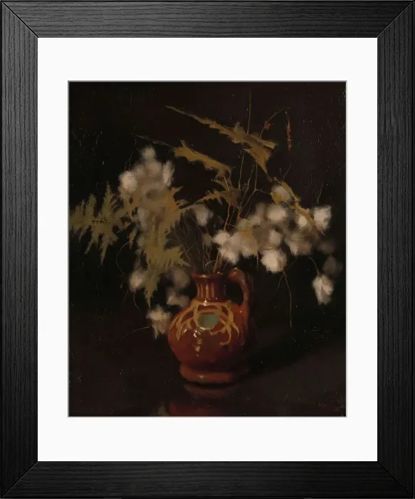 Framed Print : Fluffy Flowers in a Jug, c.1916. Creator: Willem Witsen Framed Print : Fluffy Flowers in a Jug, c.1916. Creator: Willem Witsen
