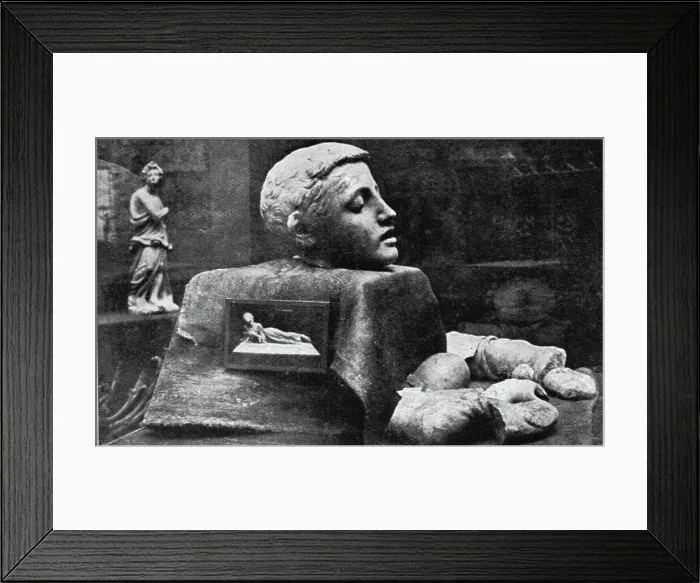Framed Print : L'Exposition des oeuvres d'art mutilees ou provenant des regions devastees... 1916. Creator: Unknown Framed Print : L'Exposition des oeuvres d'art mutilees ou provenant des regions devastees... 1916. Creator: Unknown
