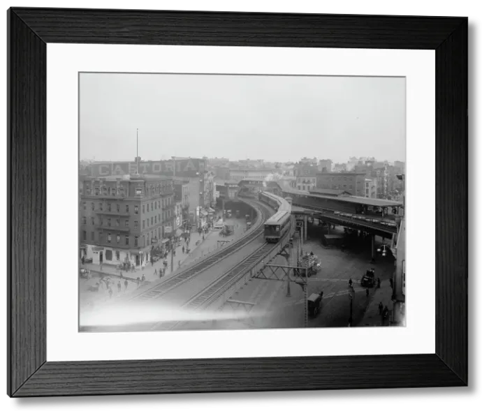 Framed Print : Chatham Square, New York City, N.Y. ca 1900. Creator: Unknown Framed Print : Chatham Square, New York City, N.Y. ca 1900. Creator: Unknown