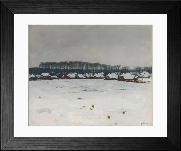 Framed Print : Winter Landscape, c.1885-c.1922. Creator: Willem Witsen