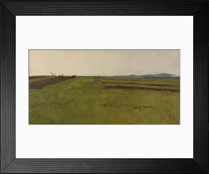 Framed Print : Landscape with fields, 1885-1922. Creator: Willem Witsen Framed Print : Landscape with fields, 1885-1922. Creator: Willem Witsen