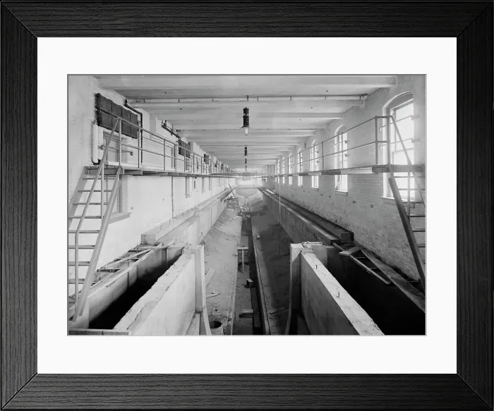 Framed Print : Naval tank, Engineering Building, University of Michigan, c1905. Creator: Unknown Framed Print : Naval tank, Engineering Building, University of Michigan, c1905. Creator: Unknown