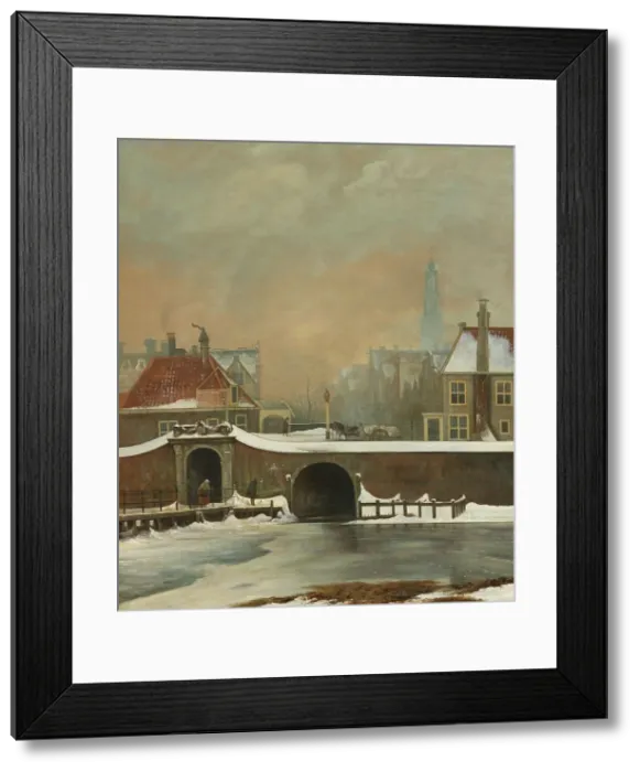 Framed Print : The Raampoortje in Amsterdam, 1809. Creator: Cornelis Troost Framed Print : The Raampoortje in Amsterdam, 1809. Creator: Cornelis Troost