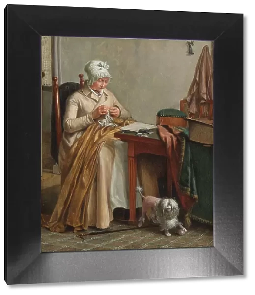 Interior with Woman Sewing, c.1800-c.1810. Creator: Wybrand Hendriks