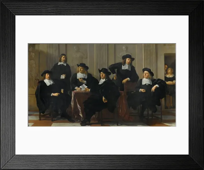 Framed Print : The Regents of the Spinhuis and Nieuwe Werkhuis, Amsterdam, 1669. Creator: Karel Du Jardin Framed Print : The Regents of the Spinhuis and Nieuwe Werkhuis, Amsterdam, 1669. Creator: Karel Du Jardin