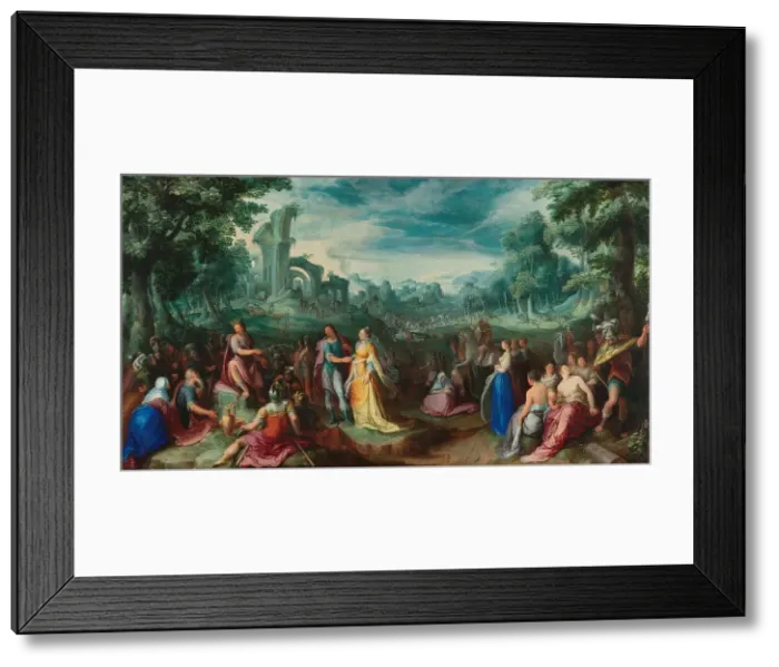 Framed Print : The Continence of Scipio, 1600. Creator: Karel van Mander I Framed Print : The Continence of Scipio, 1600. Creator: Karel van Mander I
