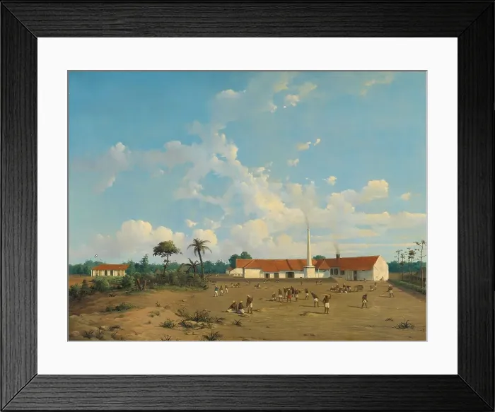 Framed Print : The Kemanglen Sugar Factory near Tegal (or Tagal), Java, 1870-1875. Creator: Abraham Salm Framed Print : The Kemanglen Sugar Factory near Tegal (or Tagal), Java, 1870-1875. Creator: Abraham Salm