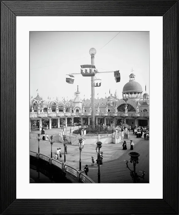 Framed Print : Whirl of the Whirl, Luna Park, Coney Island, N.Y. c1905. Creator: Unknown Framed Print : Whirl of the Whirl, Luna Park, Coney Island, N.Y. c1905. Creator: Unknown
