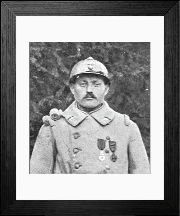 Framed Print : Le sergent Brochier du 230e, 1916. Creator: Unknown Framed Print : Le sergent Brochier du 230e, 1916. Creator: Unknown