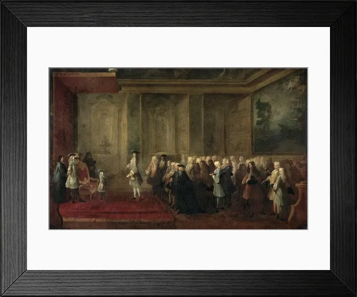 Framed Print : The Reception of Cornelis Hop (1685-1762) as Legate of the States-General at the Court of Louis XV, Creator: Louis-Michel Dumesnil Framed Print : The Reception of Cornelis Hop (1685-1762) as Legate of the States-General at the Court of Louis XV, Creator: Louis-Michel Dumesnil