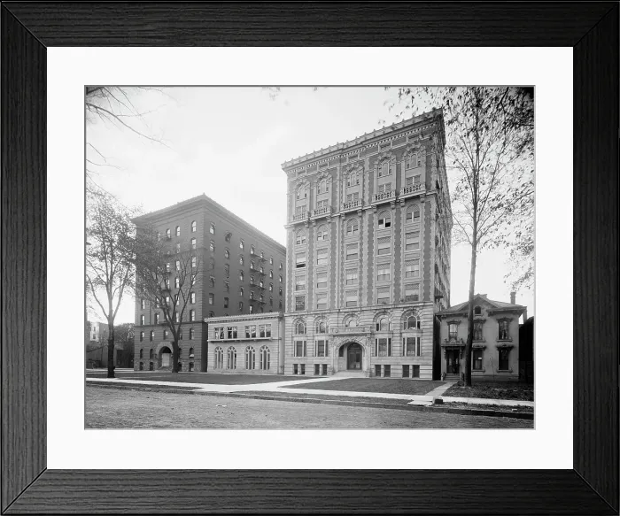 Framed Print : Lennox [sic] and Madison Apartments, Detroit, Mich. The, c1905. Creator: Unknown