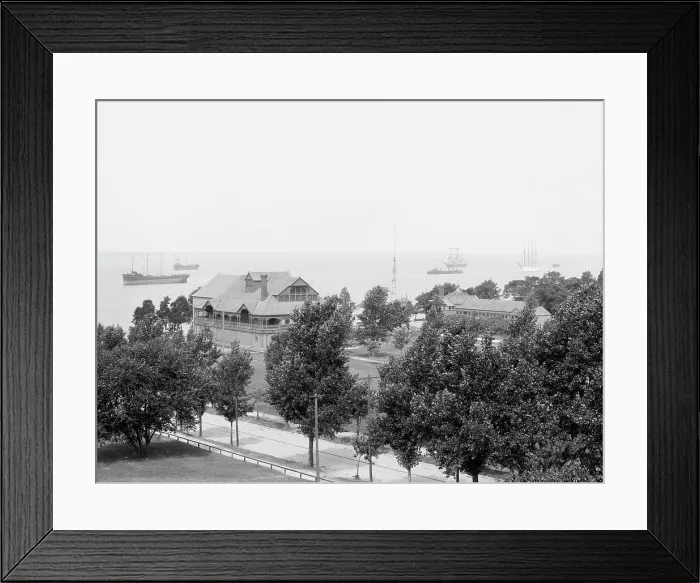 Framed Print : Casino park and Newport News Academy, Newport News, Va. c1905. Creator: Unknown Framed Print : Casino park and Newport News Academy, Newport News, Va. c1905. Creator: Unknown