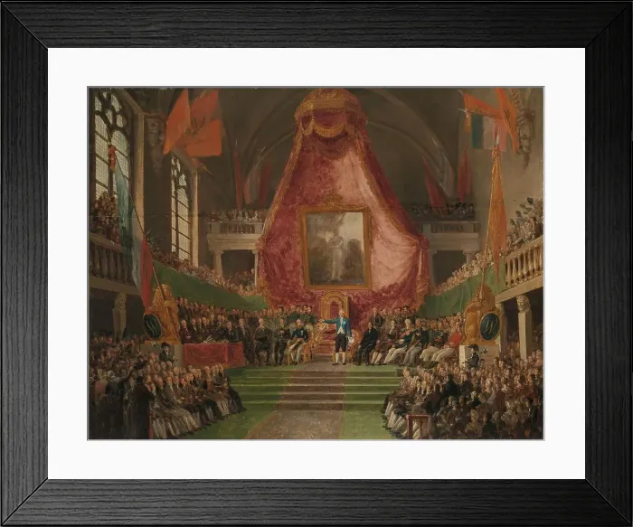 Framed Print : The Solemn Inauguration of University of Ghent by the Prince of Orange in the Throne Room of the Tow Creator: Mathieu Van Brée Framed Print : The Solemn Inauguration of University of Ghent by the Prince of Orange in the Throne Room of the Tow Creator: Mathieu Van Brée