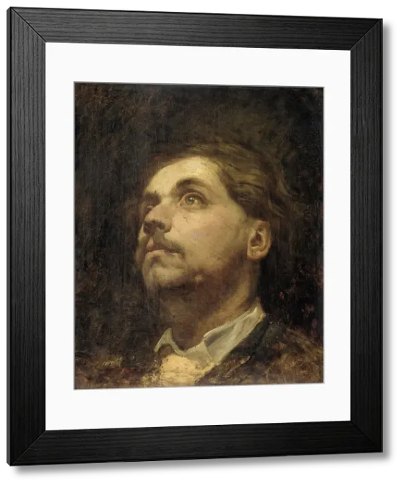 Framed Print : Portrait of Jacob Maris, 1857. Creator: Matthijs Maris Framed Print : Portrait of Jacob Maris, 1857. Creator: Matthijs Maris