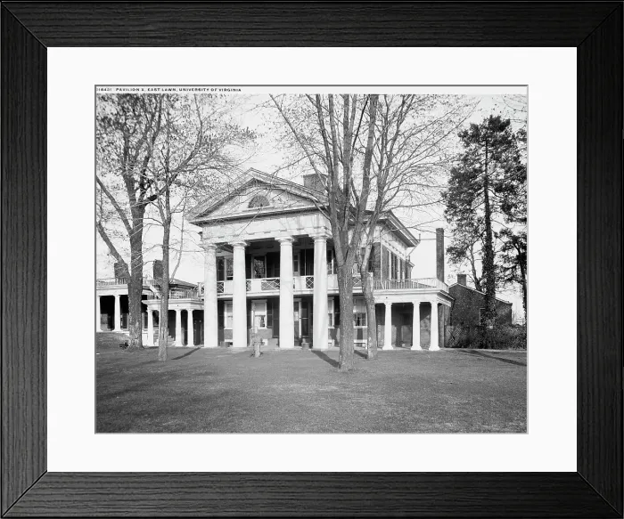 Framed Print : Pavilion X, East Lawn, University of Virginia, between 1900 and 1906. Creator: Unknown Framed Print : Pavilion X, East Lawn, University of Virginia, between 1900 and 1906. Creator: Unknown