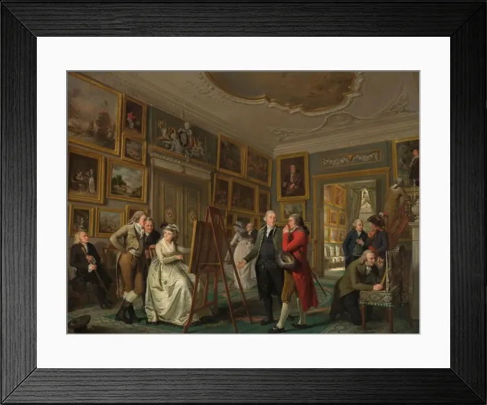 Framed Print : The Art Gallery of Jan Gildemeester Jansz, 1794-1795. Creator: Adriaan De Lelie Framed Print : The Art Gallery of Jan Gildemeester Jansz, 1794-1795. Creator: Adriaan De Lelie