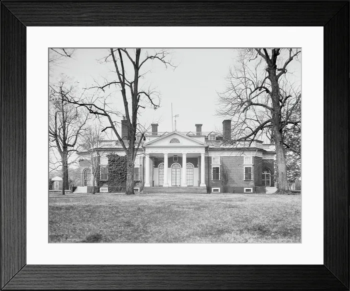 Framed Print : Monticello, the home of Thomas Jefferson, Charlottesville, Va. c1905. Creator: Unknown Framed Print : Monticello, the home of Thomas Jefferson, Charlottesville, Va. c1905. Creator: Unknown