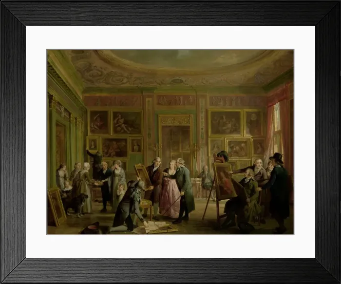 Framed Print : The Art Gallery of Josephus Augustinus Brentano, c.1790-c.1799. Creator: Adriaan De Lelie Framed Print : The Art Gallery of Josephus Augustinus Brentano, c.1790-c.1799. Creator: Adriaan De Lelie