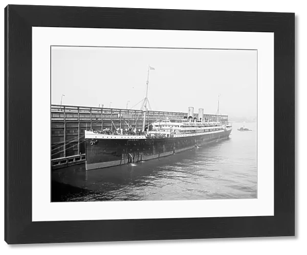 S.S. Bremen, North German Lloyde (i.e. Lloyd) Pier, Hoboken, N.J. The, c1905. Creator: Unknown